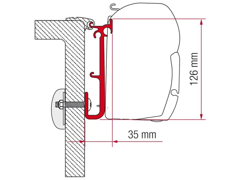 Fiamma F45 adapter Caravan
