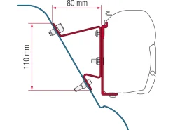Fiamma F45 adapter Crafter Sprinter H3