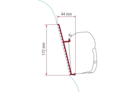 Fiamma F45 adapter Fiberglass Roof