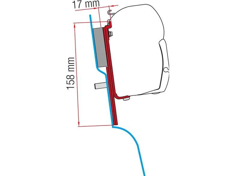 Fiamma F45 adapter Ford Custom Nugget