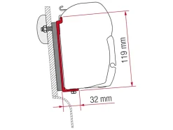 Fiamma F45 adapter High Roof Adapter Westfalia