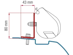 Fiamma F35 adapter Nissan NV200