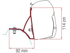 Fiamma F45 adapter Trafic Vivaro vanaf 2015