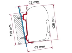 Fiamma F45 adapter Transit High Roof