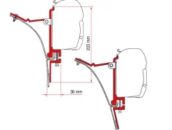 Fiamma F45 adapter Van
