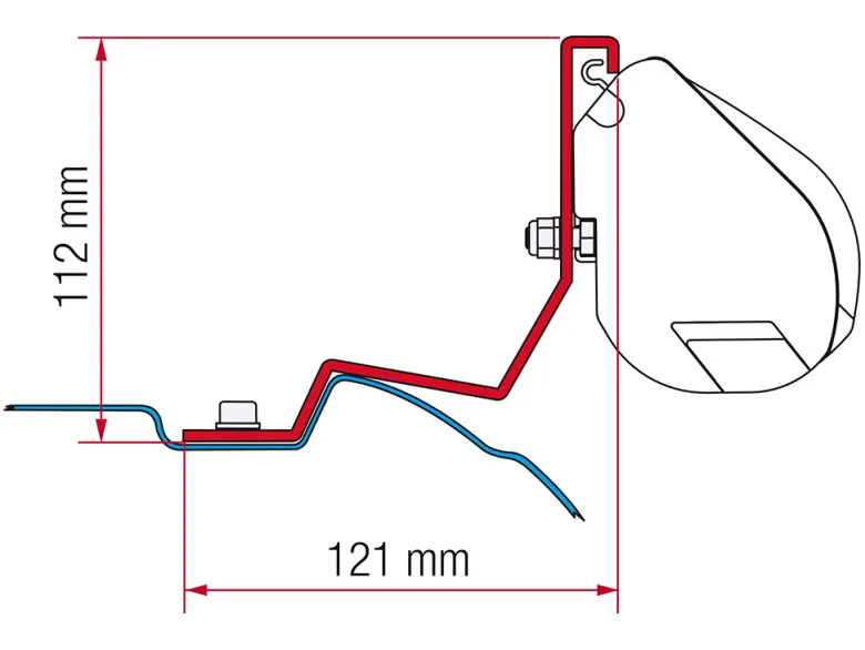 Fiamma F35 adapter Viano V-Class Vito Marco Polo