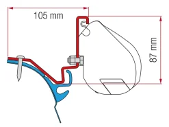 Fiamma F35 adapter VW T6 Kepler