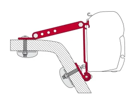 Fiamma F45 adapter Wall