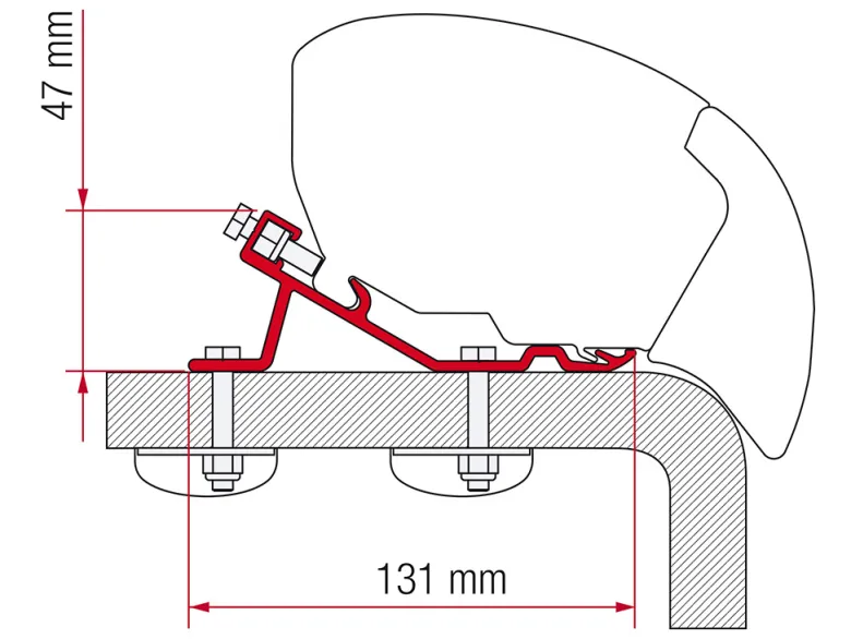 Fiamma F80/F65 adapter Standard
