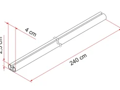 Fiamma Fixing Bar Pro L montagerail