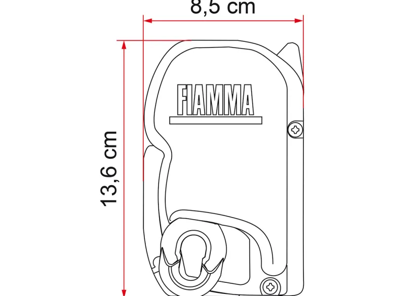 Fiamma F45s PSA Deep Black cassetteluifel
