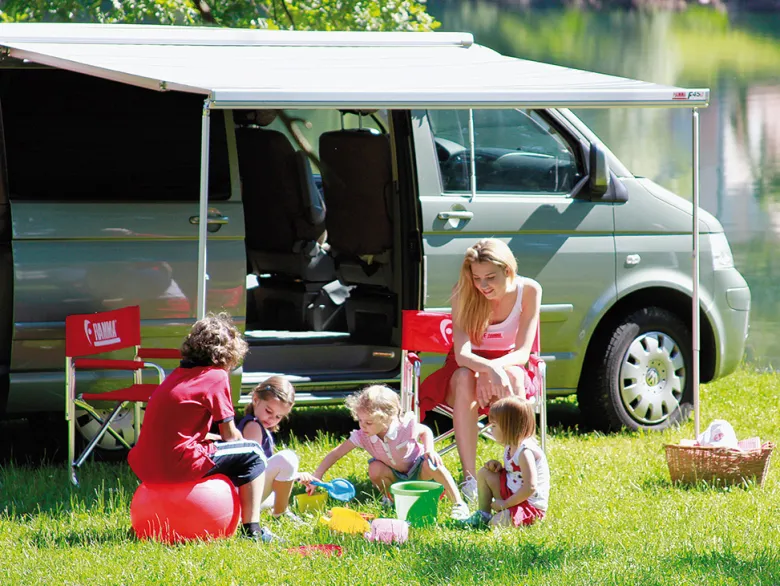 Fiamma F45s T5&T6 Multivan&Transporter Titanium 300 Royal Grey cassetteluifel