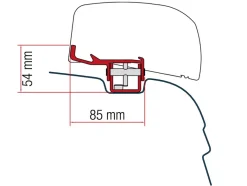 Fiamma F40Van adapter VW T5 / T6