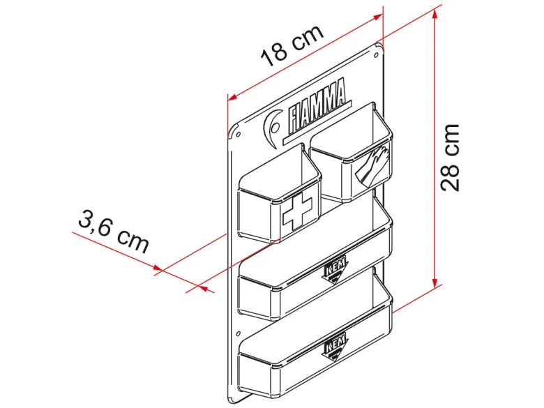 Fiamma Pocket Kasset opberghouder