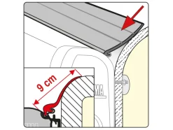 Fiamma Rain Guard L 550 afdichtrubber