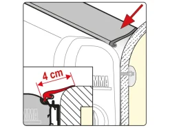 Fiamma Rain Guard M 550 afdichtrubber