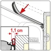 Fiamma Rain Guard S 550 afdichtrubber