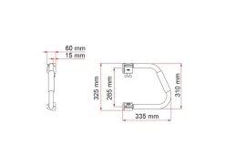 Fiamma Security 31 cm instapgreep - black