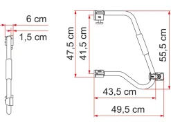 Fiamma Security 46 Pro instapbeugel