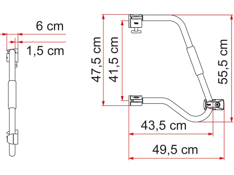 Fiamma Security 46 Pro instapbeugel