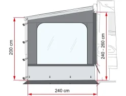 Fiamma Side W Pro zijwand Caravanstore XL