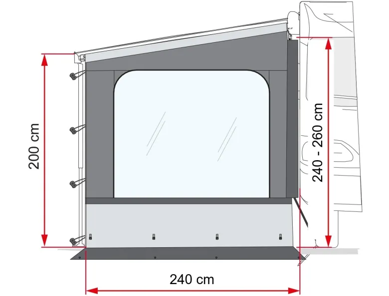 Fiamma Side W Pro zijwand Caravanstore XL