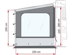 Fiamma Side W Pro zijwand F45/F80