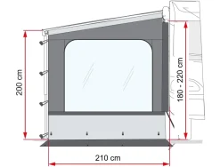 Fiamma Side W Pro zijwand F35 VAN
