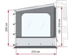 Fiamma Side W Pro zijwand F40 VAN