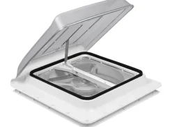 Fiamma Turbo Vent Premium 40 x 40 dakluik met ventilator - transparent