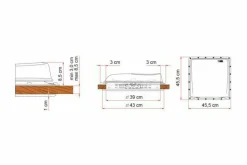 Fiamma Turbo Vent 40 x 40 dakluik met ventilator - transparent