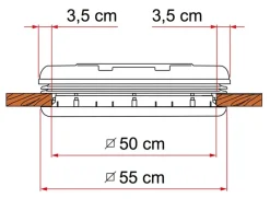 Fiamma Vent 50 dakluik - transparent