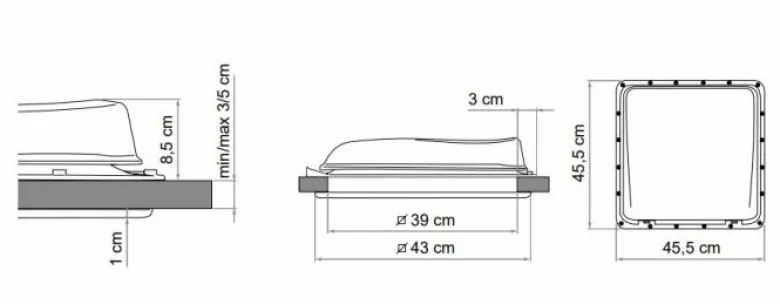 Fiamma Vent 40 dakluik - transparent