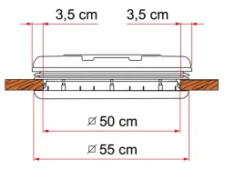 Fiamma Vent 50 dakluik - white