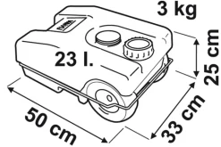 Fiamma 23W Roll-Tank afvalwatertank