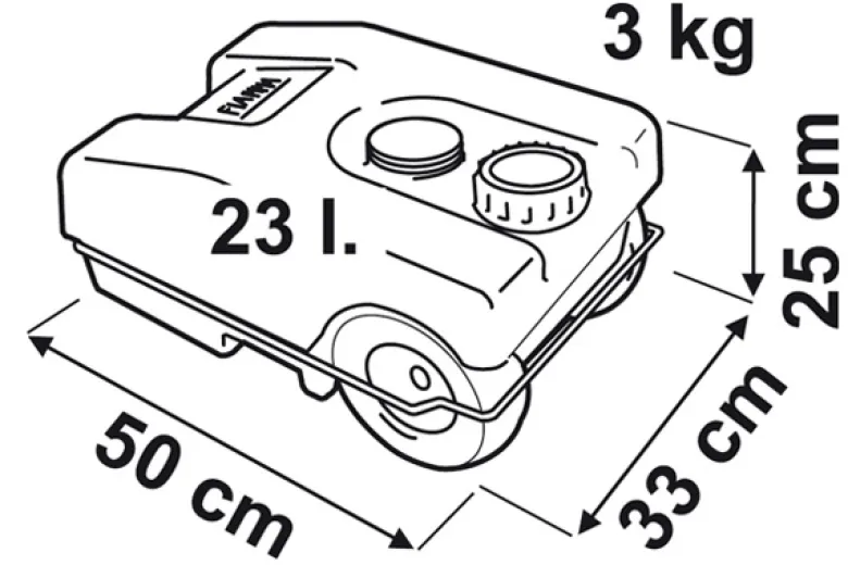 Fiamma 23W Roll-Tank afvalwatertank