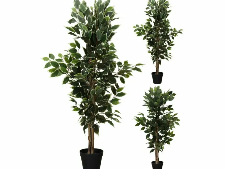 Ficus in pot 115 cm kunstplant - 2 kleuren