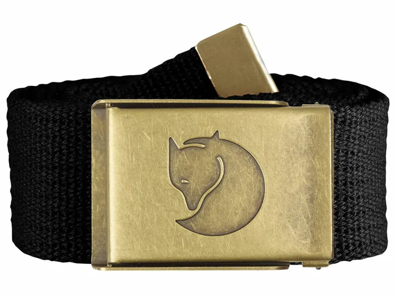 Fjällräven Canvas Brass riem - Black