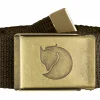 Fjällräven Canvas Brass riem - Dark Olive
