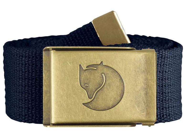 Fjällräven Canvas Brass riem - Dark Navy