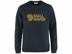 Fjällräven Logo heren sweater - Dark Navy