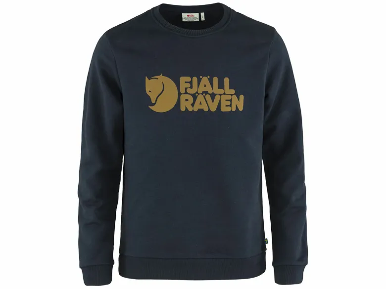 Fjällräven Logo heren sweater - Dark Navy
