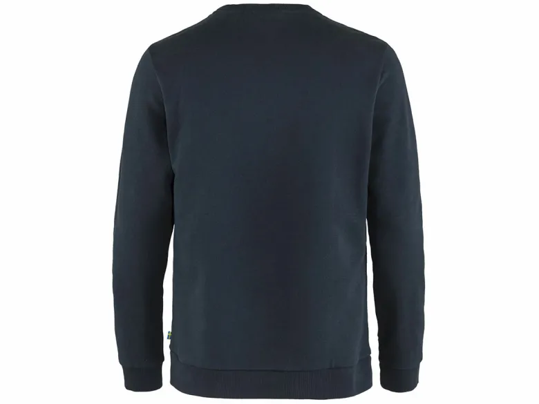 Fjällräven Logo heren sweater - Dark Navy