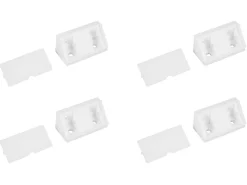 Fjord hoekverbinders met afdekkap - white