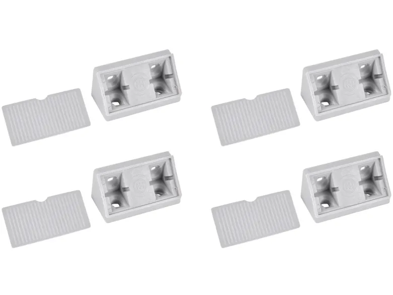 Fjord hoekverbinders met afdekkap - grey