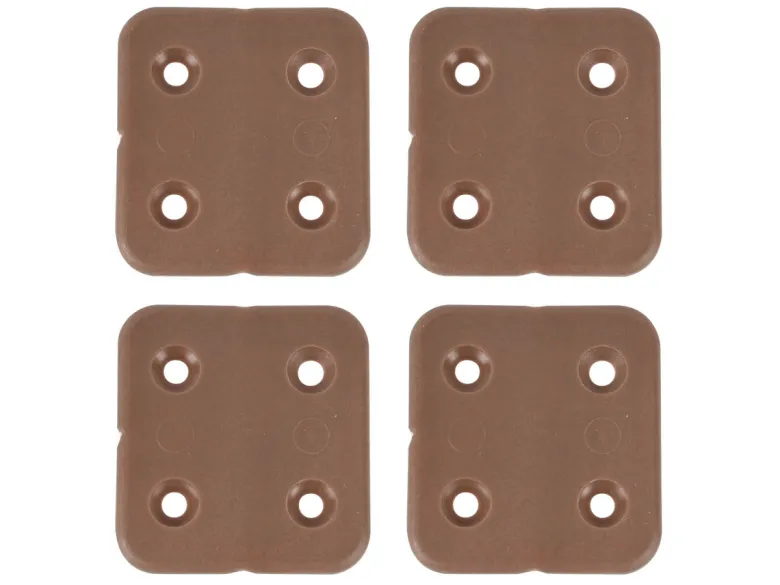 Fjord kunststoffen scharnieren (4x stuks) - brown