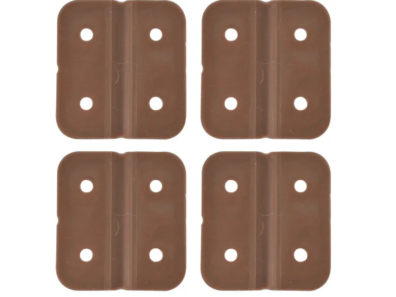 Fjord kunststoffen scharnieren (4x stuks) - brown