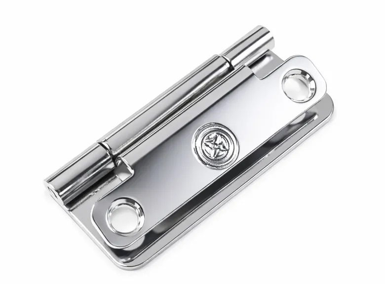 Fjord metalen geknikte scharnieren (2x stuks) - chrome