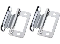 Fjord metalen geknikte scharnieren (2x stuks) - chrome