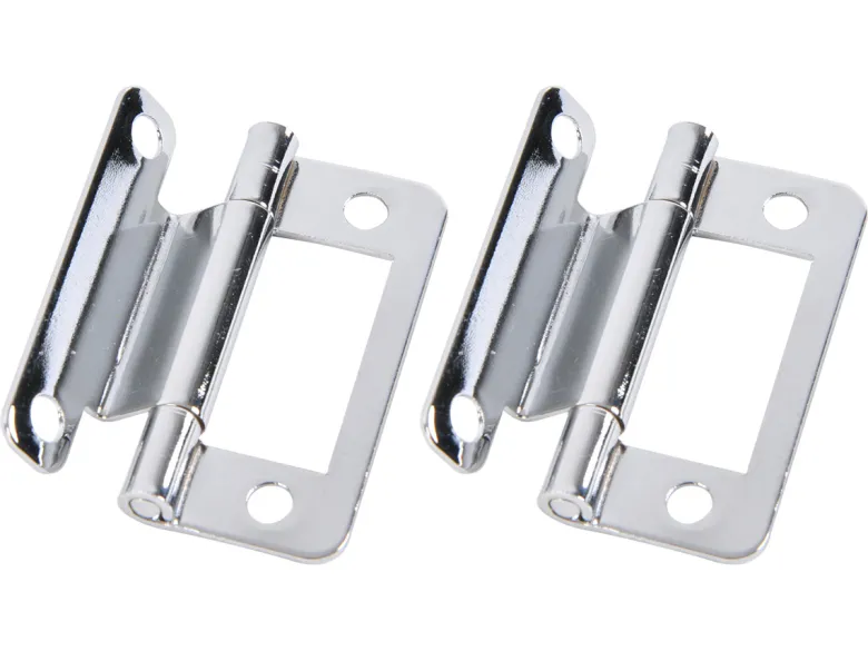 Fjord metalen geknikte scharnieren (2x stuks) - chrome